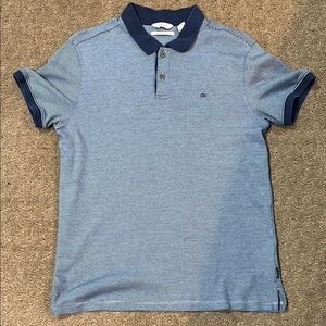Calvin Klein Blue Polo Shirt Classic Design